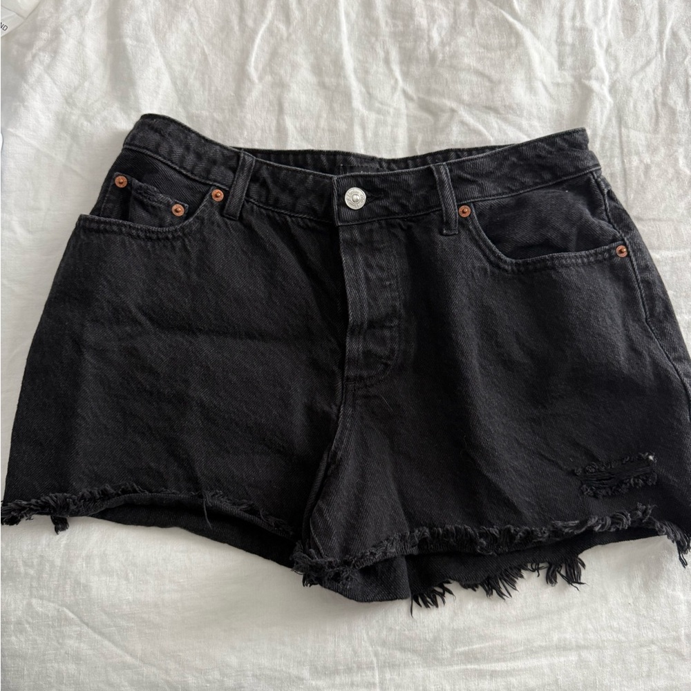 House of Harlow 1960 Black Jean Shorts